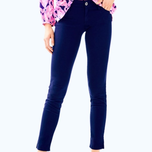 Lilly Pulitzer Worth Skinny Jeans Navy 